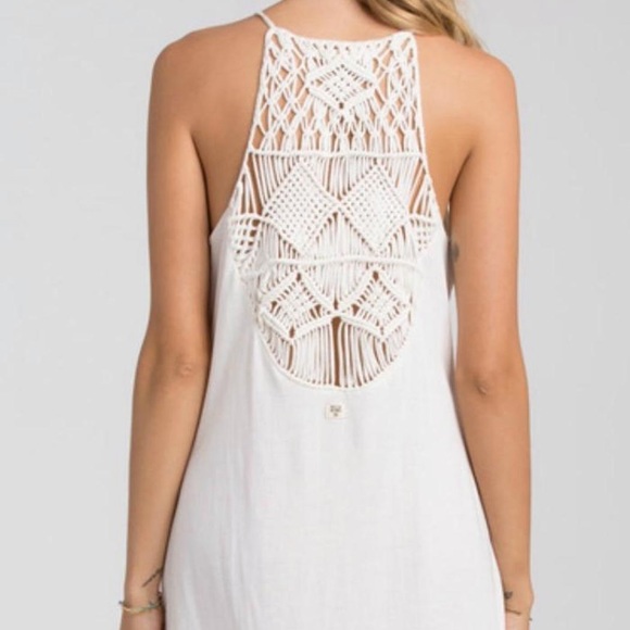 Billabong Crochet Cream Dress - Picture 2 of 4